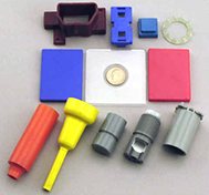 color plastic part samples
